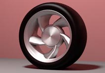 Brushed aluminum wheel