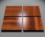 Padauk: diffuse vs. new model
